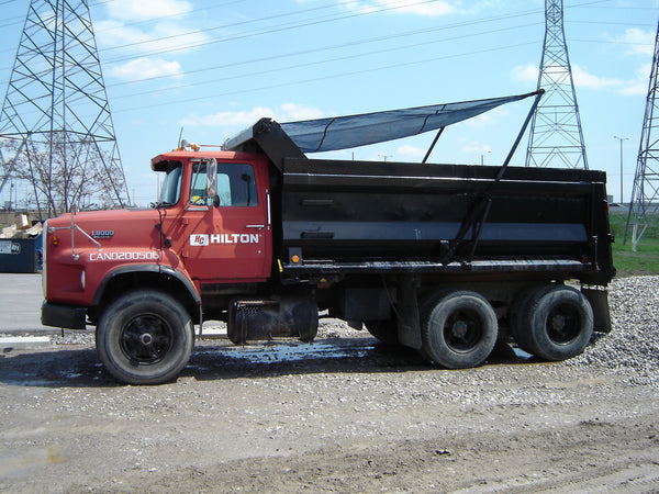 Dump Truck Tarp - Black Mesh - 7'-2" wide x 17'-6" long